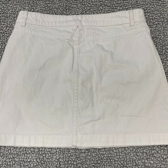 FOREVER 21 WHITE DENIM SKIRT - Picture 2 of 4